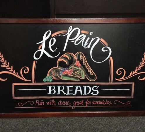 Chalkboard Art - Bread Station