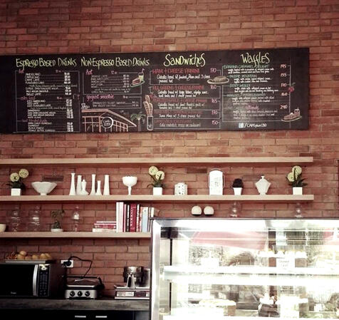 Cafe+ Menu Sign Board