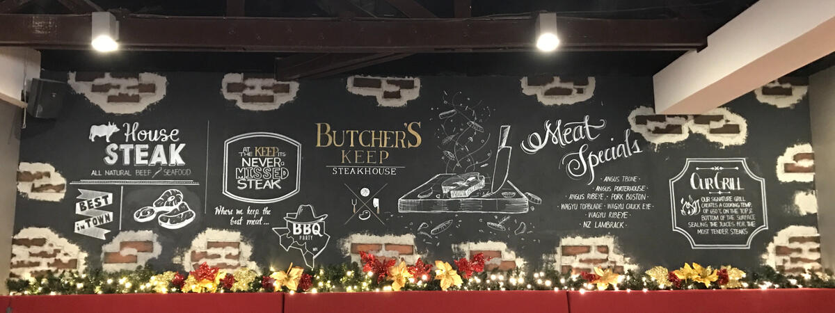 Butcher&#39;s Keep Steakhouse Wall Mural